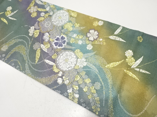 JAPANESE MARU OBI FOR FURISODE / WOVEN TSUJIGAHANA